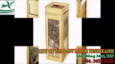 THÙNG RÁC ĐÁ HOA CƯƠNG-THÙNG RÁC ĐÁ - THÙNG RÁC ĐÁ GRANIT