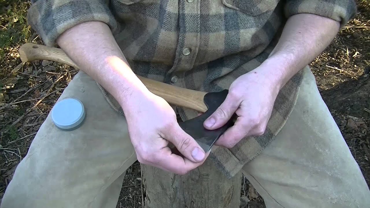 How I maintain the edge on my axe YouTube