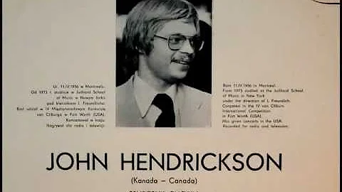 Chopin / John Hendrickson, 1975: Sonata No. 2 in B...