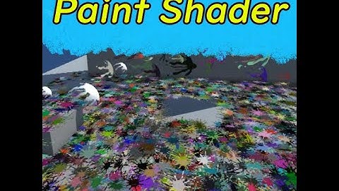Unity Shader : Splash painting tool (SRP/URP , support lit/shadow)
