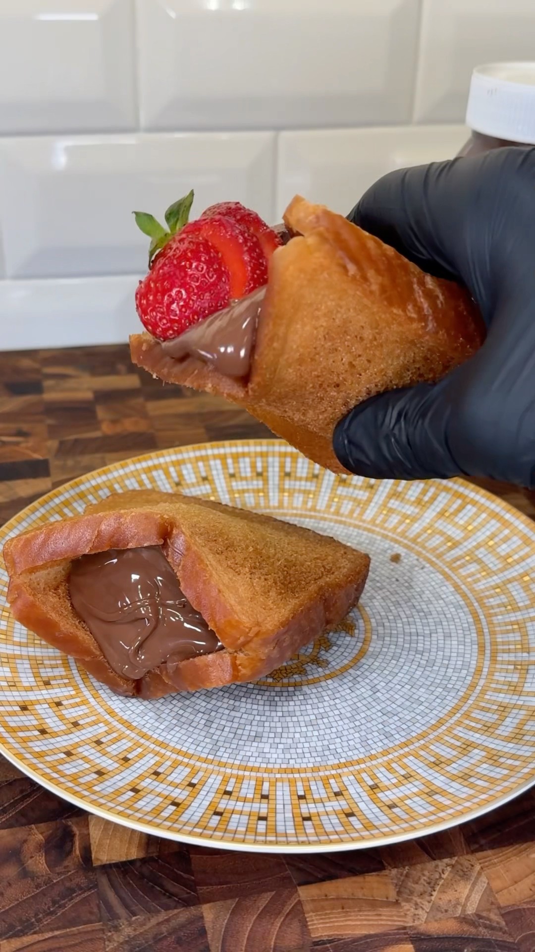 Nutella Bread Pockets #shorts