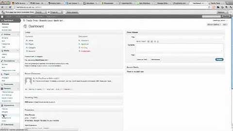 Creating pages and editing a menu in WordPress