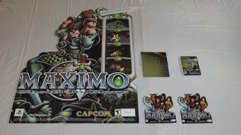 Retro Video Game Promo Collection (PART 110) - Maximo Ghosts to Glory XL Standee (Capcom,PS2)