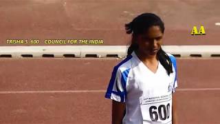 800m Semi Final 2  Girls U17 - School National Athletics New Delhi 2018