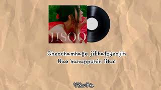 Jisoo Blackpink - 꽃 Flower Lirik Video