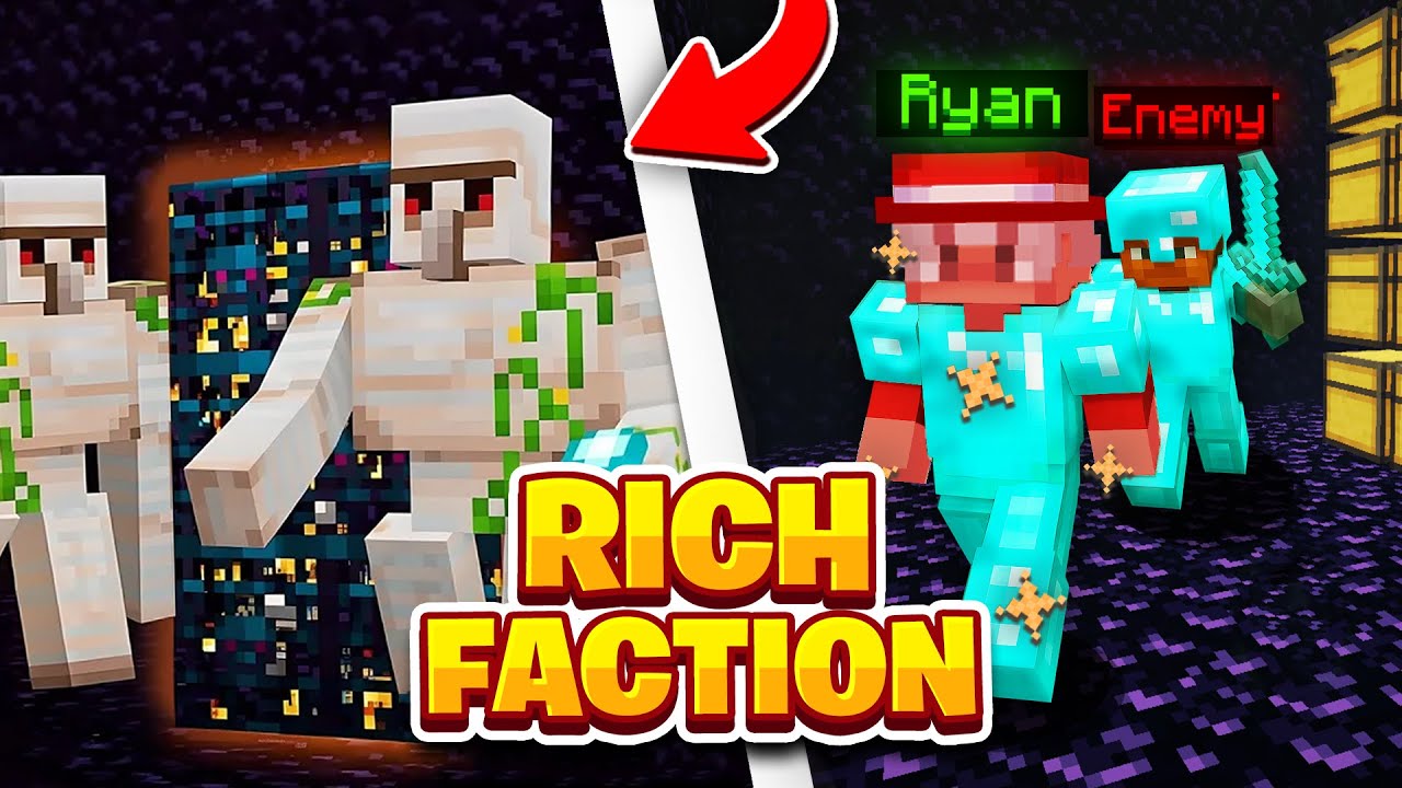*RICH* ON *NEW* MINECRAFT FACTION SERVER | Minecraft Factions - YouTube