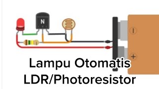 Lampu Otomatis Menggunakan Sensor Cahaya/LDR/Photoresistor dan Transistor BC547 NPN