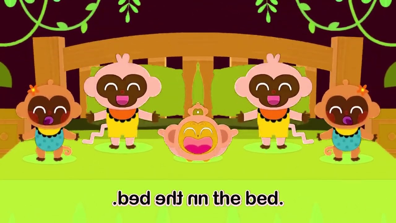 Five Little Monkeys Jumping On The Bed Sponsored By Gamavision Csupo Effects