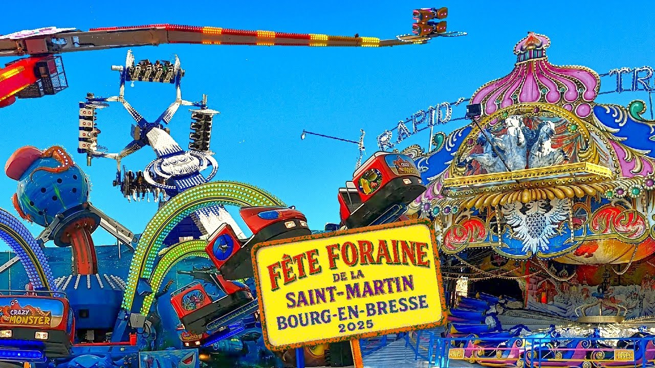 3 WEEK-ENDS de fête foraine à Bourg-en-Bresse