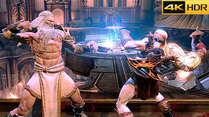 God Of War 3 Kratos Vs Zeus Final Boss Fight 4K 60FPS HDR
