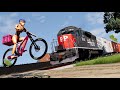 Train Close Calls &amp; Near-Miss Accidents 6 | BeamNG.drive