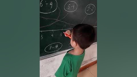 Cách làm toán cộng trừ bằng phương pháp tia số cho bé 4 - 5 tuổi.