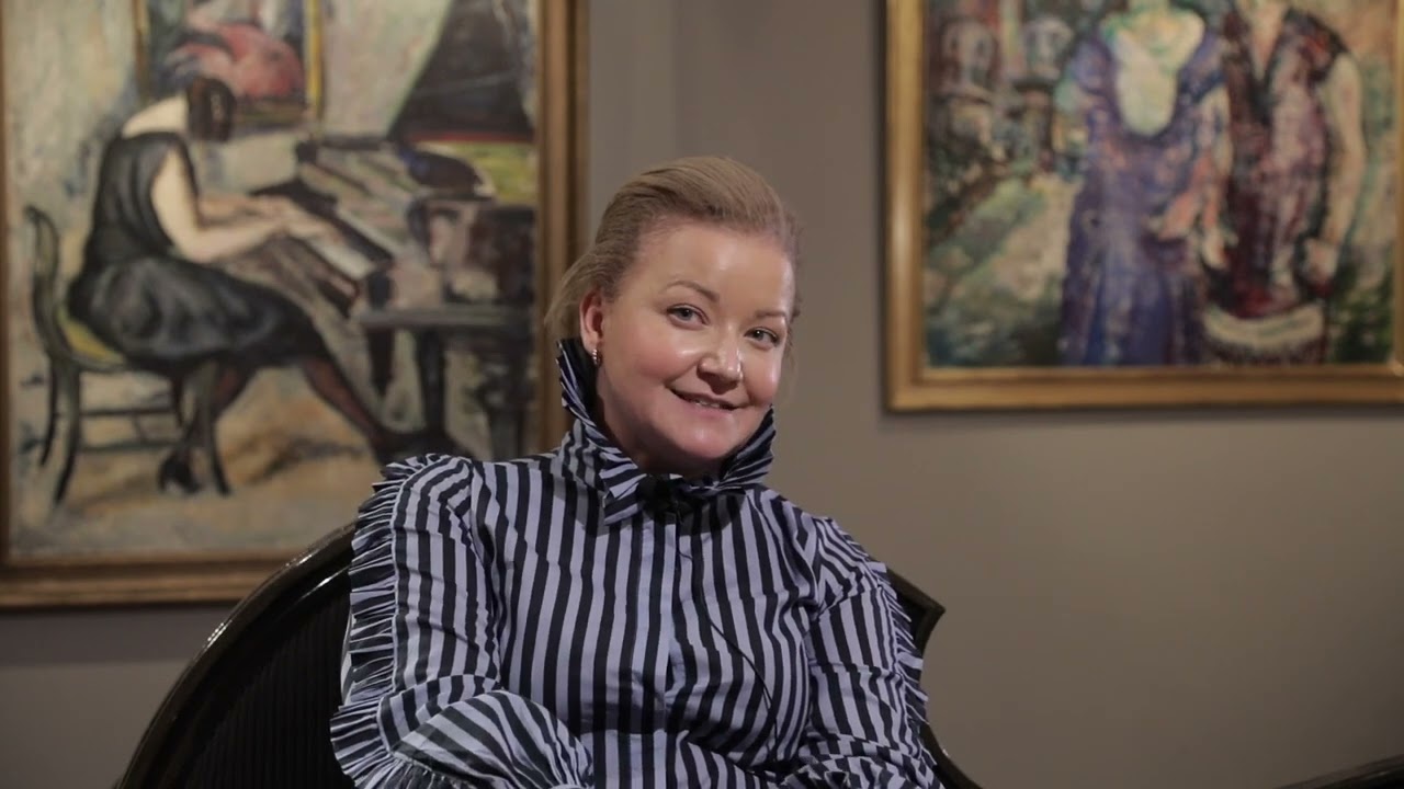 Modernisme: Astri Welhaven Heiberg, Kvinne ved klaver og Ludvig Karsten, To kvinner i interiør 1925