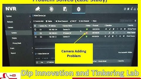 IP camera Network not reachable Camera Adding problem Solved Case study