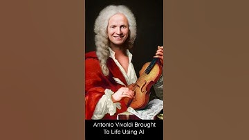 Antonio Vivaldi Brought To Life Using AI