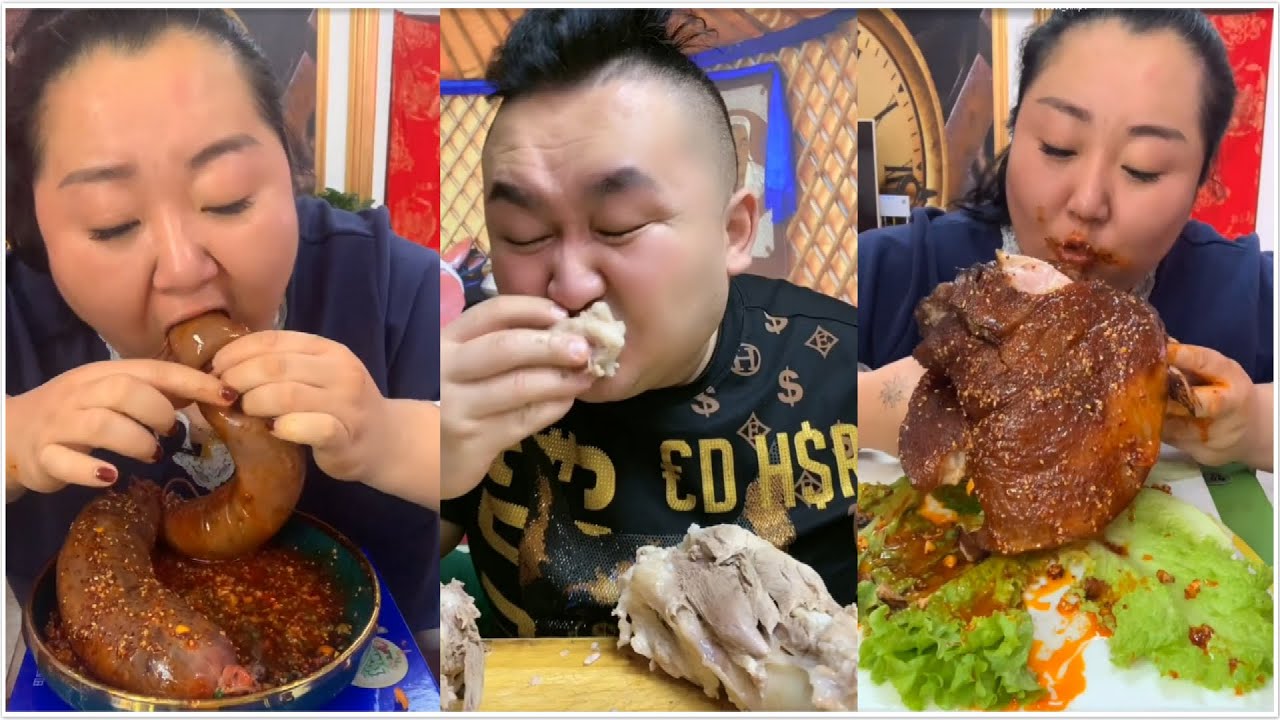 Not ASMR Eating Fat Meat Without Bored CompilationMukbang Eating