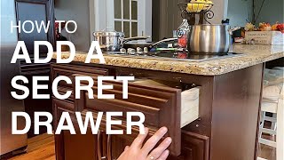 Add a secret drawer to your kitchen
