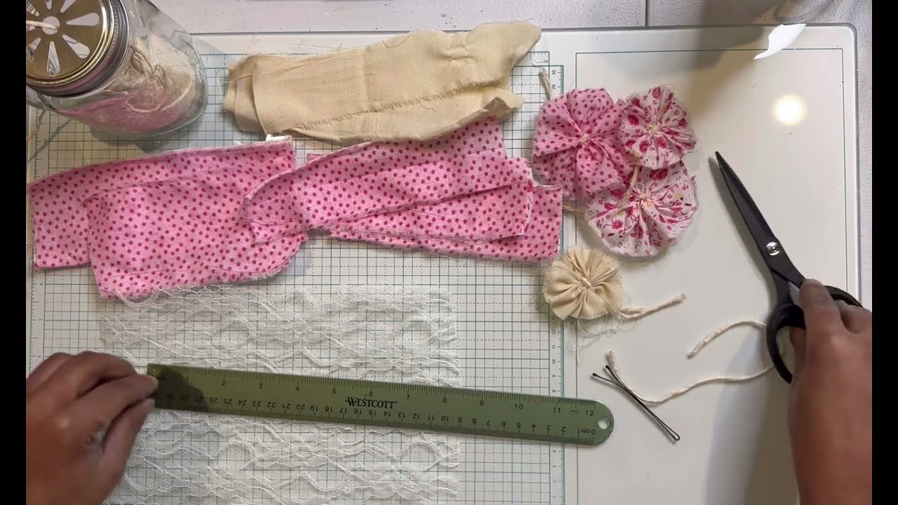 Как сделать цветы из ткани