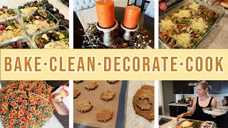 *NEW* COZY FALL DECORATE/ BAKE/ CLEAN/ MEAL PREP// GET IT ALL DONE/ SUNDAY HOMEMAKING MOTIVATION 🍁