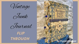 SOLD - Vintage Junk Journal Flip Through by Hyperstamper