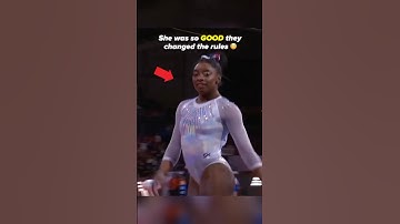 Imagine being so good that your skills are too dangerous for everyone else💀 #gymnastics #beam