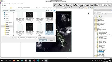 Resize data dengan cara menggambar rectangle, Data Raster, dan ROI dari Vektor Polygon