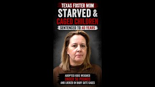 Texas Foster Mom Starved Adopted Children and Locked Them in Cages #shorts