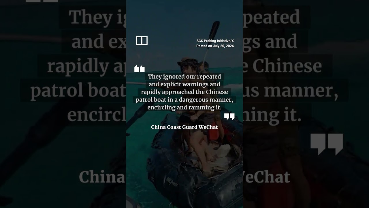 Philippine sailor injured in clash with China Coast Guard