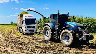 Misir Si̇laji John Deere 9500 & Claas 880 & Landi̇ni̇ 7-215 Big Corn Silage
