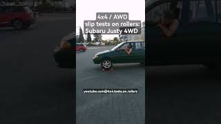 SLIP TEST - Subaru Justy 4WD - test preview - @4x4.tests.on.rollers