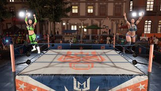 WWE 2K22 - myRISE Female Tag Team Match Gameplay - 1440p HD 60fps