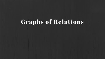 Math 10C:  Graphs of Relations