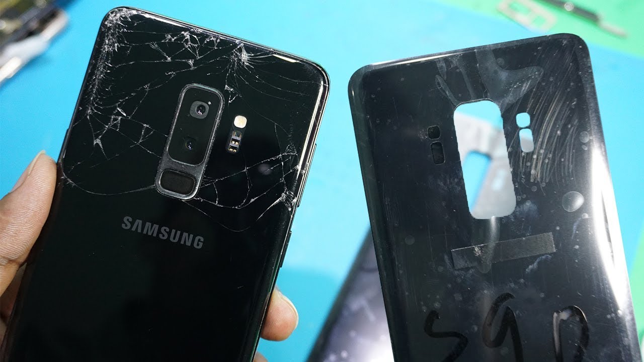 Samsung s9 plus back glass replacement first look