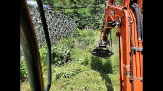 Rut Manufacturing Brush Mower first day