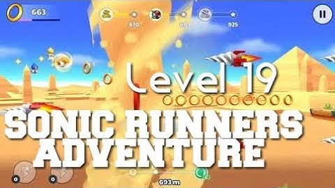 Sonic Runners Adventure Desert Ruins Level 19 Walkthrough Gameplay Android/iOS