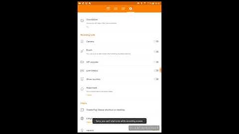 Du recorder settings