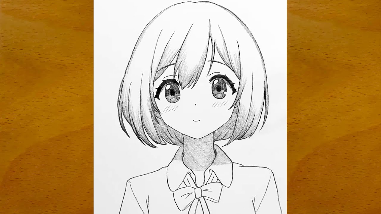How to Draw a Cute Anime Girl Step by Step || Easy Anime Sketch ...