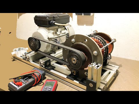 Free energy generator using a stator and strong magnets. FAKE OR NOT-Testing