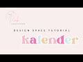 Cricut Design Space tutorial zelf een Kalender maken