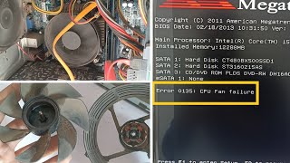 CPU fan error! on boot | CPU Fan not spinning properly | CPU fan Noise Sound! How to Fix 