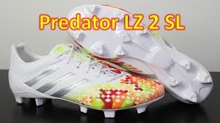 Adidas Predator LZ 2 SL White/Metallic Silver/Slime - Unboxing + On Feet