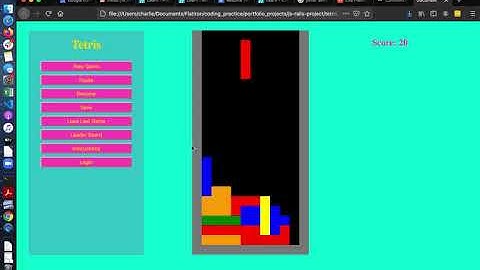 Javascript Tetris Demo