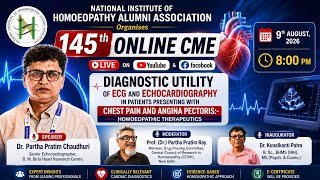 Ep. 145 | Online CME Sessions | Diagnostic Utility of ECG and Echo in Angina: Homoeo. Therapeutics