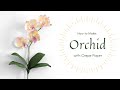 Learn to make orchid with crepe paper