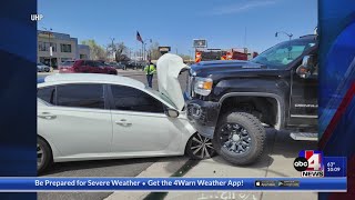 Two agents injured after suspect rams their vehicle with a truck
