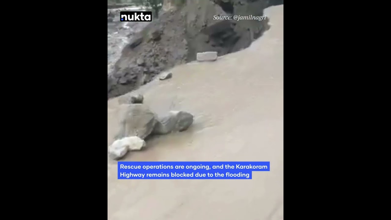 Cloudburst triggers deadly flash flood on Pakistan's Babusar Road | Nukta