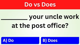 English Grammar Do vs Does Quiz | Part 1