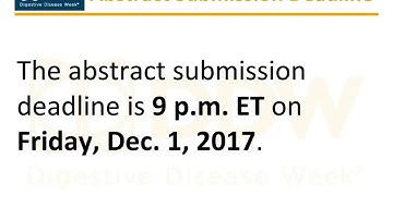 DDW 2018 Abstract Receipt Instructions