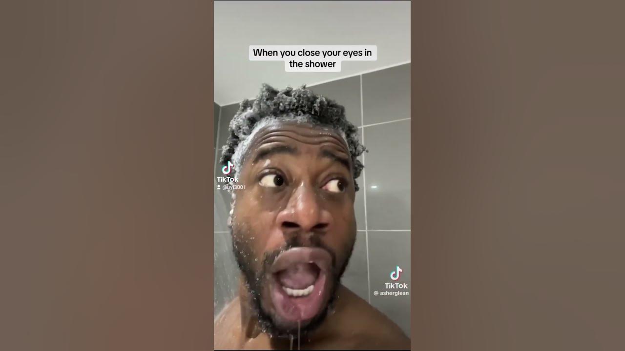 when you close your eyes in the shower 😂🤣 YouTube