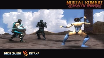Noob Saibot impersonate Subzero | Noob Saibot VS Kitana - Mortal Kombat Shaolin Monks Boss Fight